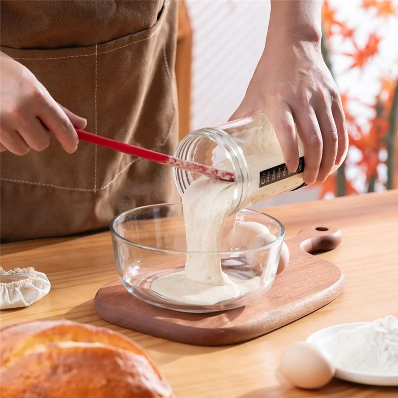 SEWS-Sourdough Kit, Sourdough Bread Glass Jars Airtight Jars