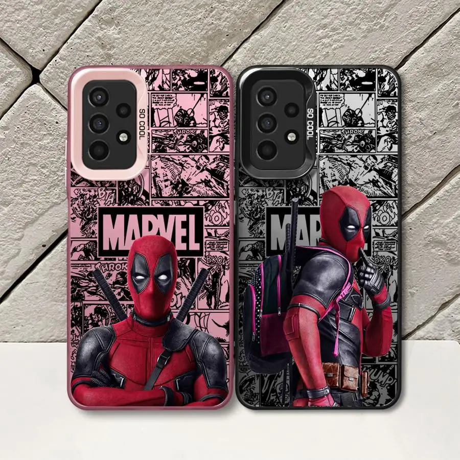 Marvel Deadpool Cool Phone Case for Galaxy A15 A52 A72 4G 5G A25 A52s A53 A54 A55 A73 5G A51 4G bag