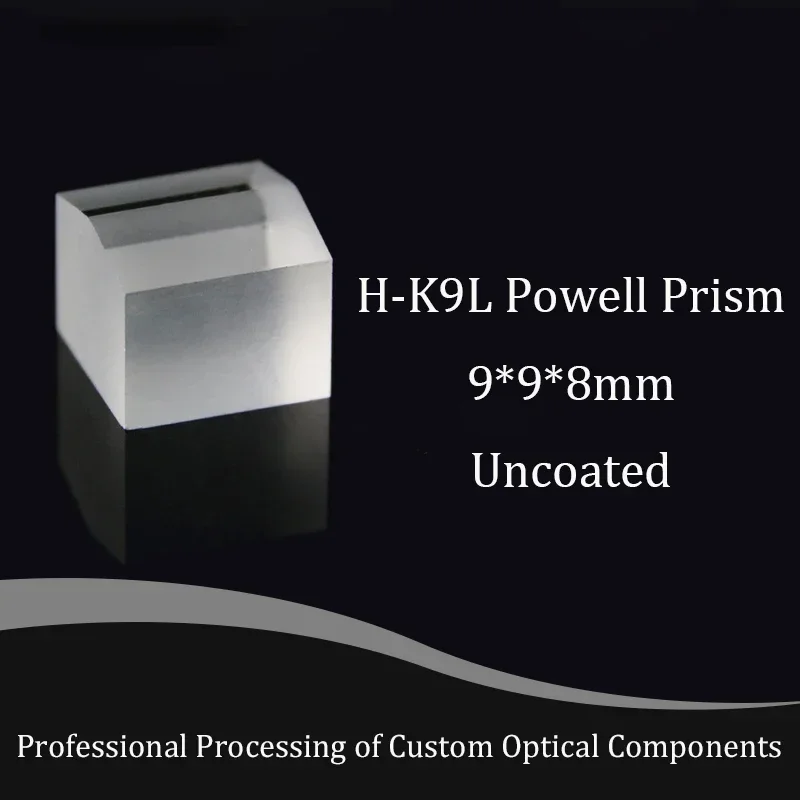 Prisma do poder do vidro ótico, ponto claro, ângulo 15 graus, diâmetro de 2.4mm, H-K9L, material do prisma