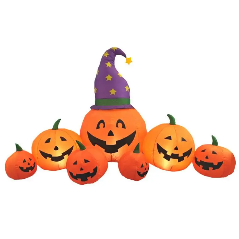 Inflatable Pumpkin Decoration Lighted Inflating Pumpkin Decoration Halloween Inflatables Outdoor Decorations Pumpkin Blow Ups