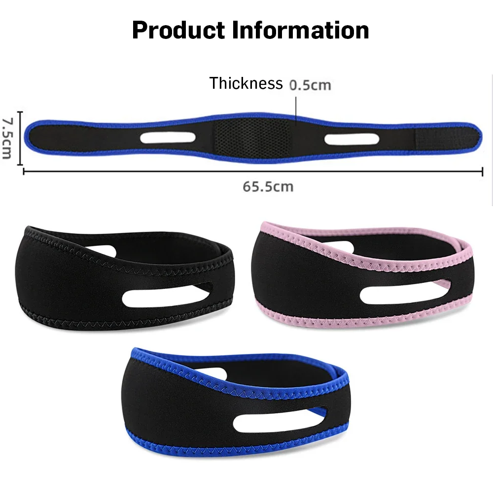 1pc Anti Snore Chin Strap Stop Snoring Snore Belt Sleep Apnea Chin Support Straps for Woman Man Health Care Sleeping Aid Tools image 6