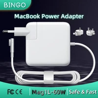 BINGO Nuevo adaptador de corriente de carga magnética Magsafe1-L de 60W para MacBook Air/Pro Series: A1181 A1184 A1185 A1278 A1344 A1330 etc.