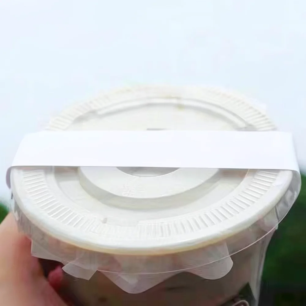 Adhesive Bopp Sealing Tape For Beverage Cup Cover Leakproof Delivery Packaging Stationery Office Craft Packing Strip