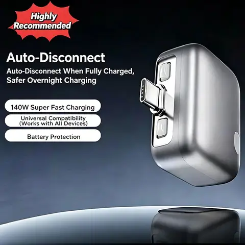 KH-51 Universal Auto Disconnect Charger Adapter Type-C Charging Separator With Full Charge Auto Cut Function
