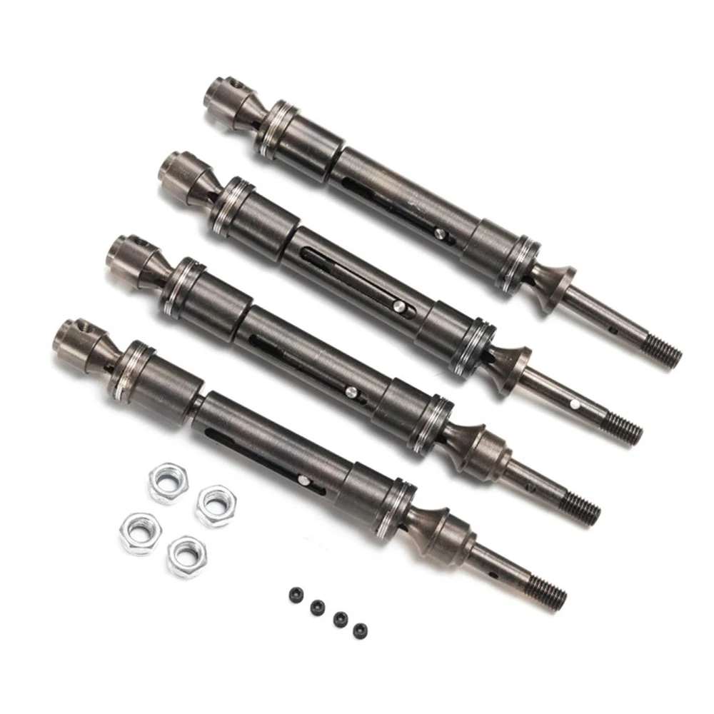 NEW CVD Steel Front & Rear Drive Shaft Assembly Heavy Duty for 1/10 Traxxas Slash 4X4, Slash, Rustler VXL, Stampede 4X4 VXL car