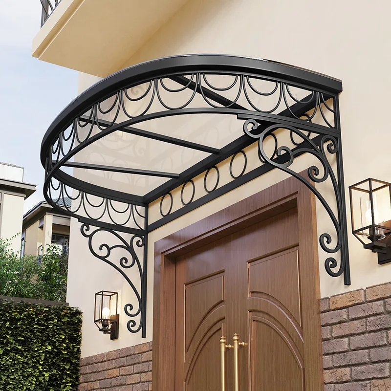 Aluminum alloy canopy terrace roof rainproof sun shed household villa courtyard balcony eaves awning canopy