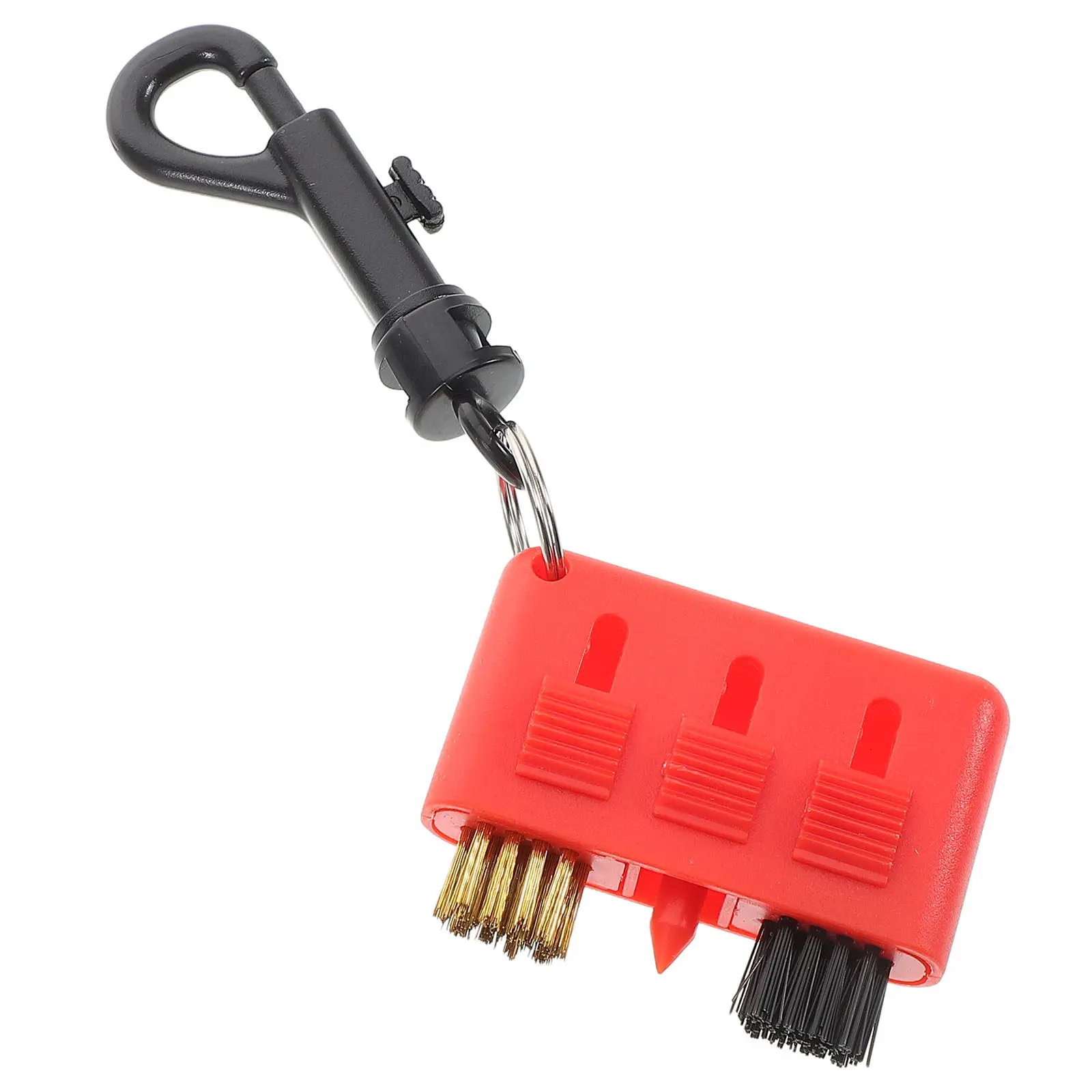 Retractable ABS Wearproof Portable 3-in-1 Golf Groove Cleaning Brush, Club & Ball Maintenance Accessory