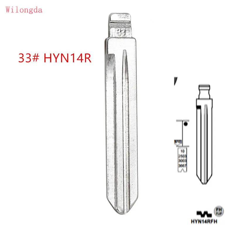 10pcs/lot for KD keydiy xhorse VVDI remotes HYN14R Flip Blank key Blade 33# HYN14RFH for Hyundai Accent HYN14RFH Key Blade