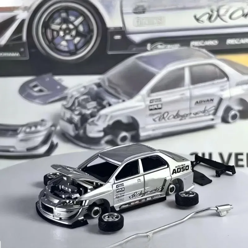 Peako X PP 1:64 Lancer Evolution IX Alloy Car Model Collection Model Christmas Gift Gifts for Men Boy Toy