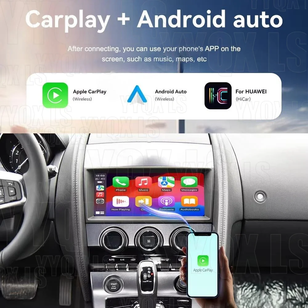 Car Audio For Jaguar F-Type DSP Apple Carplay Radio Touch Screen Multimedia DVD Player Head Unit GPS Navigation Stereo Android