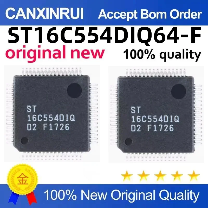 Original genuine SMD ST16C554DIQ64-F TQFP-64 UART interface chip IC