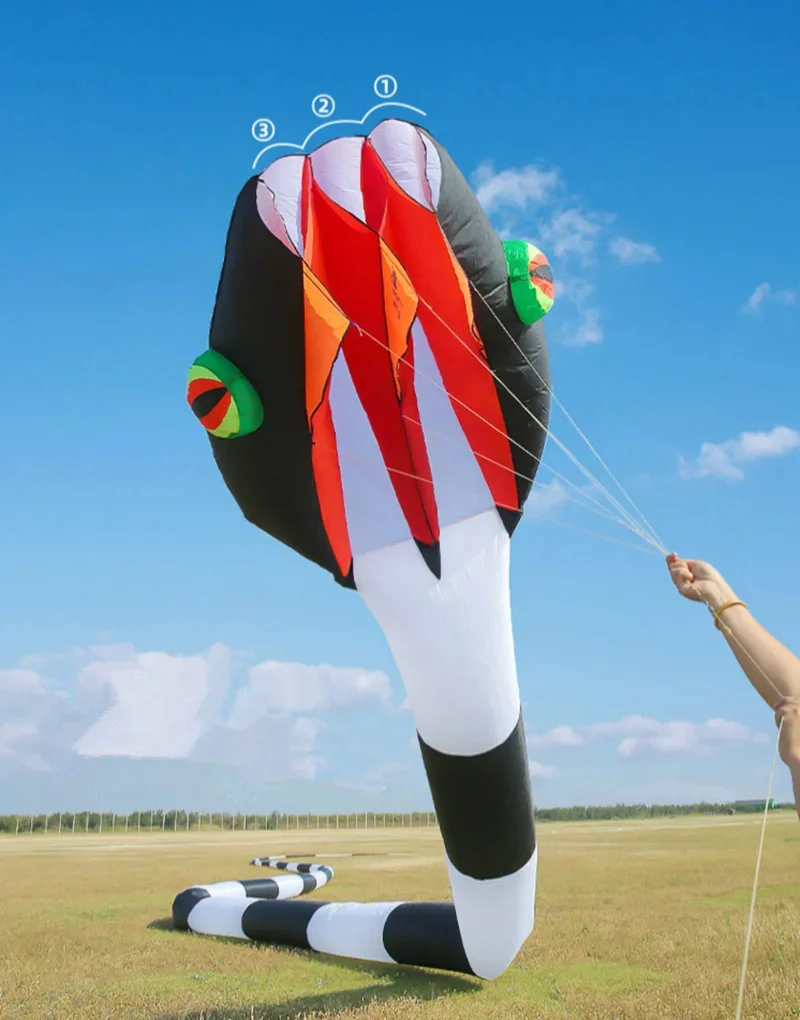 Large professional kites snake soft kites for adults kite flying toy sports Outdoor toys Inflatable toys Power kite Outdoor play