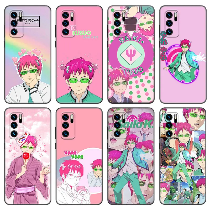 Anime The Disastrous Life Of Saiki K Case For Huawei P50 P40 P30 P20 Pro P10 P9 P8 Lite 2017 P Smart Z S 2021 2020 Pro 2019 2018