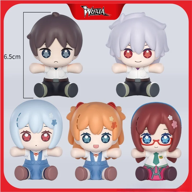 

6.5cm NEON GENESIS EVANGELION Asuka Ikari Shinji Mari Makinami EVA Kawaii Figurine PVC Collection Model Doll Toys Statue Gifts