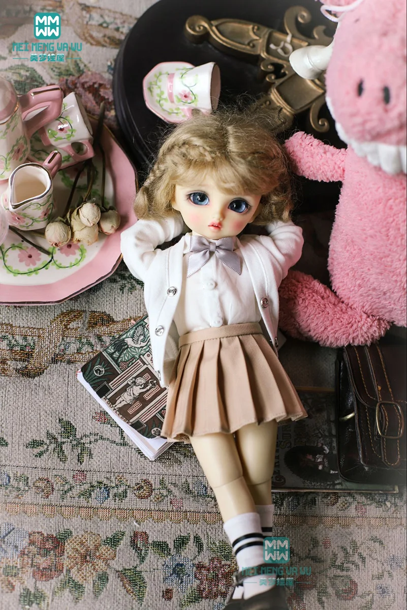 BJD Puppenkleidung 30 cm YOSD 1/6 Modischer mehrfarbiger Faltenrock Mädchengeschenke