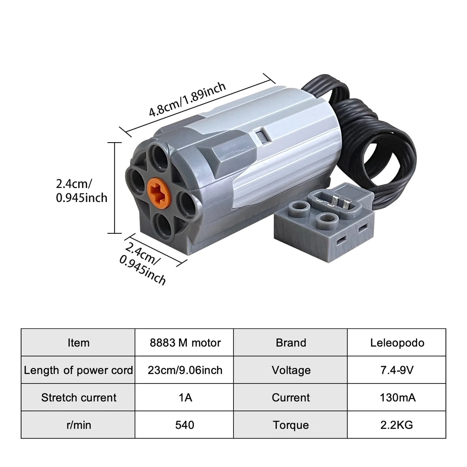 Kit de función de potencia de Motor de ladrillo MOS, 11 Uds., con piezas técnicas, incluye caja de batería AA, receptor remoto de Control de velocidad de 2,4g, motores 5x