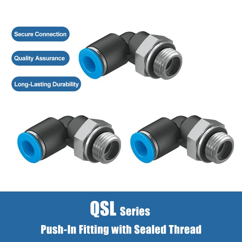 

10pcs/pack QSL joints Push in Fittings FESTO Type QSL-1/8-1/4-3/8-1/2-4-6-8-10-12 Air Tool Connector Push-in Quick Connector