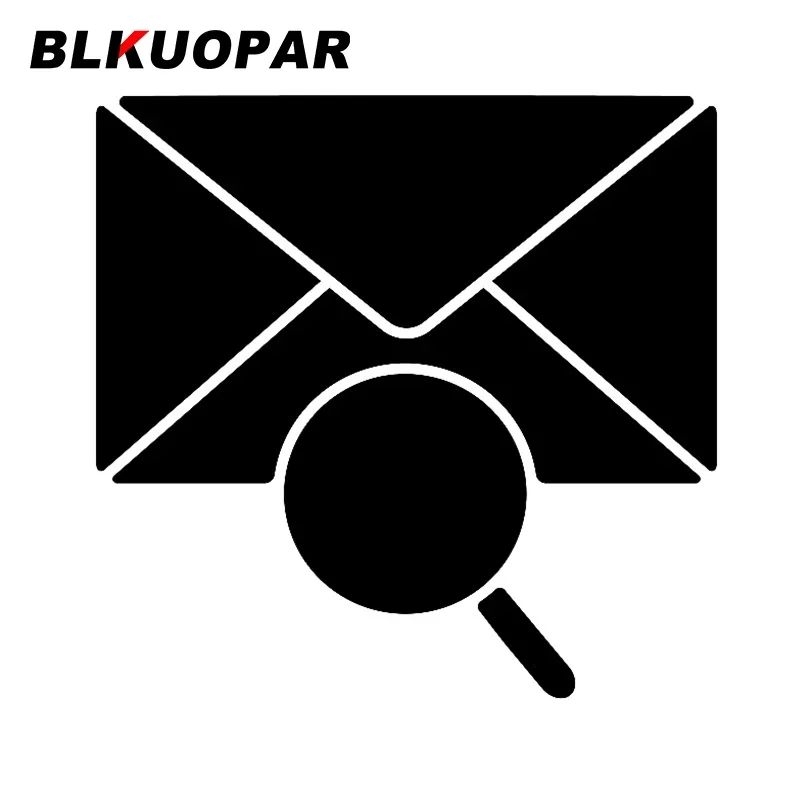 BLKUOPAR لرمز البريدي الأسود Glyph أيقونة ملصقات السيارات مقاوم للماء انسداد خدش الشارات الإبداعية يموت قطع باب السيارة حامي #1