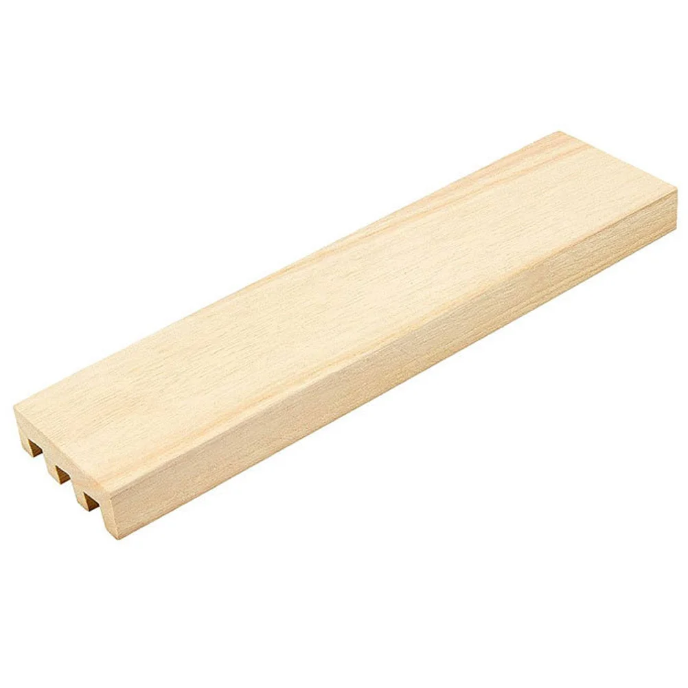Support de dominos en bois naturel, plateau organisateur multi-fentes pour jeux de dominos, support de bureau lisse, accessoires de jeu