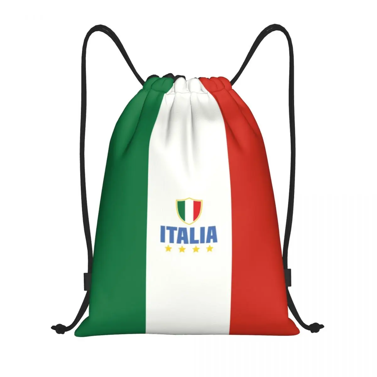 Mochila con cordón personalizada Bandera de Italia para hombres y mujeres, bolsas ligeras para gimnasio, sacos deportivos para viajar