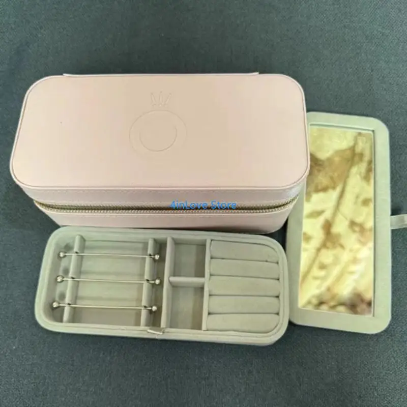 

T4MD Feminine Pink Jewelry Box With Protective Interior Lining Unique Storage Holder
