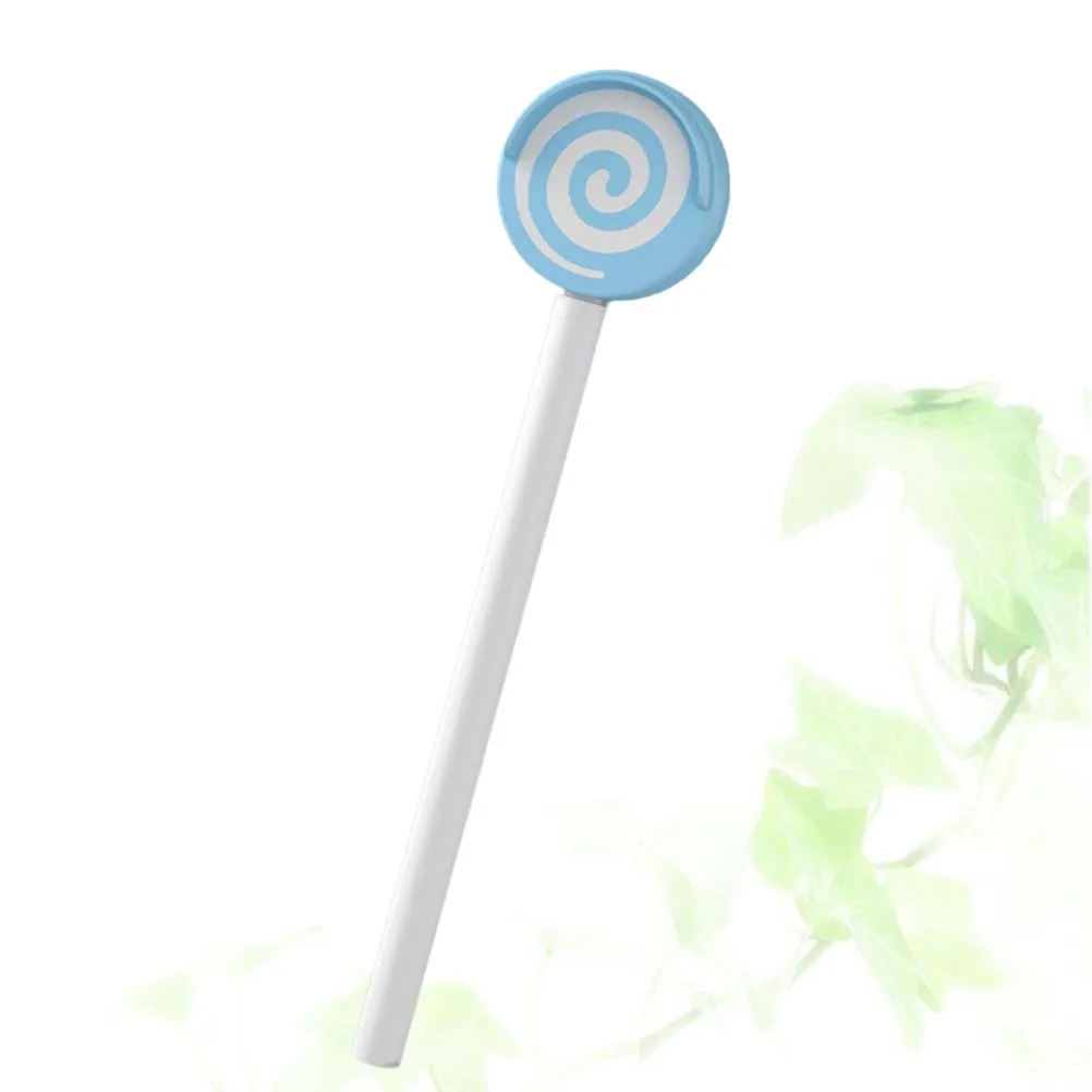 

Baby Tongue Cleaner Kids Oral Care Tool Lollipop Design Plastic Tongue Scraper Fresh Use Durable Sky Blue
