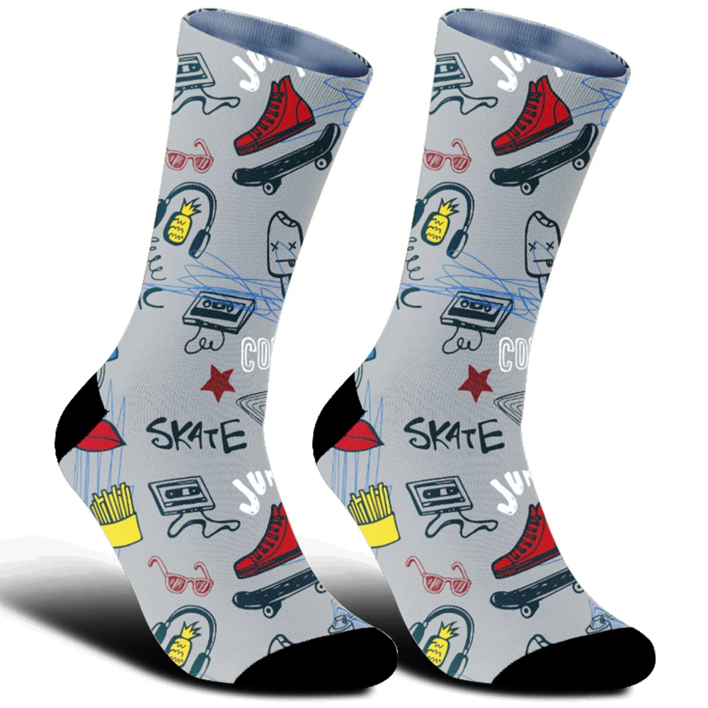 Buenas noticias para entusiastas de los deportes Calcetines largos deportivos profesionales, absorbentes del sudor y antideslizantes, protegen los tobillos Nuevo