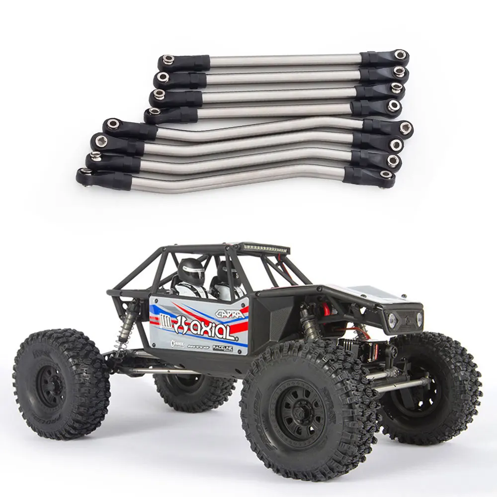 Acessórios de suspensão para carro, 1/10 rc crawler, eixo 1.9 utb axi03004, articulação de suspensão em aço inoxidável, 8 peças