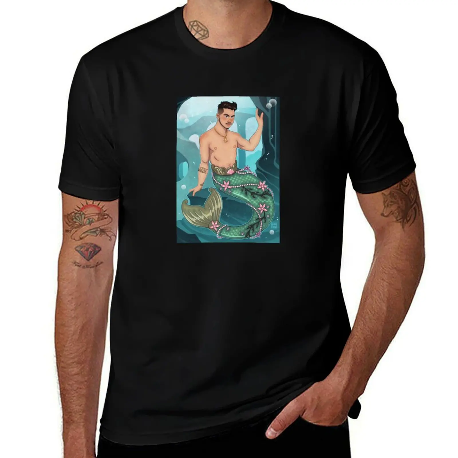 

Merman Boy T-Shirt oversized sweat Luxury man tops mens t shirts