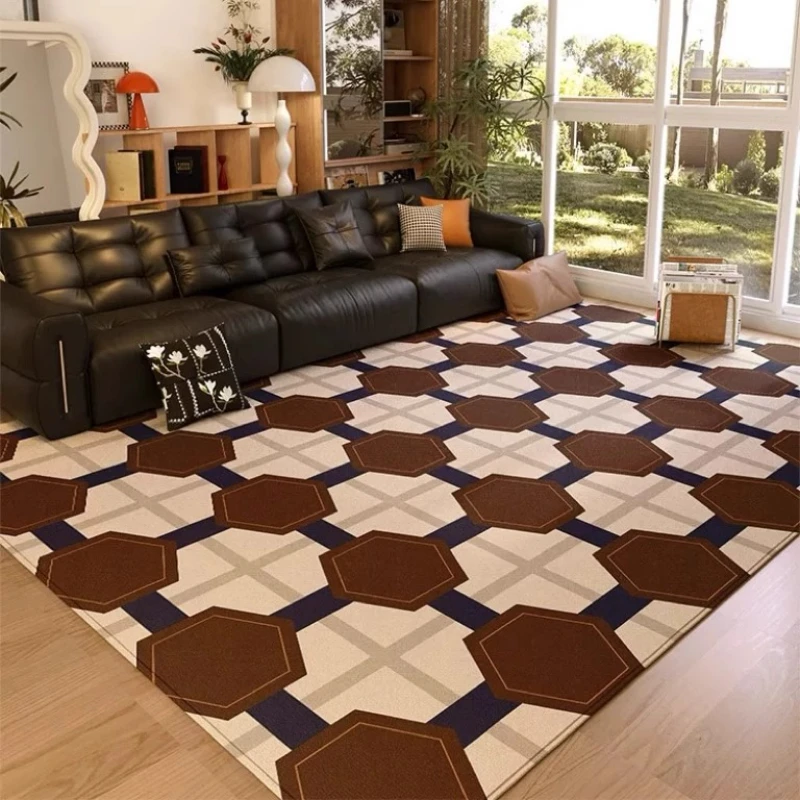 American Style Living Room Decoration Retro Carpet Large Area Rugs for Bedroom Washable Lounge Floor Mat Home Anti-slip Soft Rug
