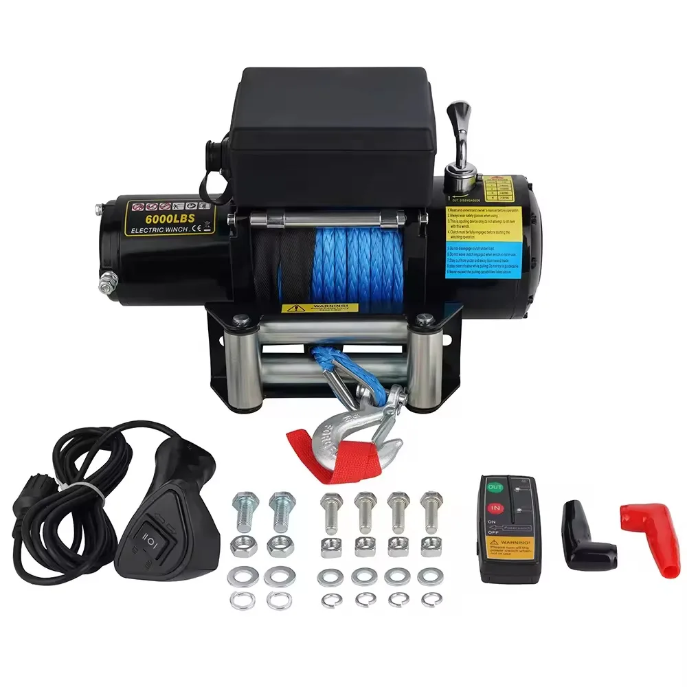 

Лебедка с нейлоновым тросом 12В/24В, грузоподъемность 6000 фунтов