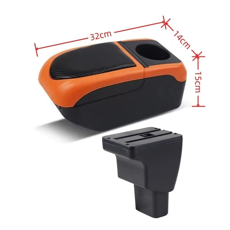 

For Hyundai I10 armrest box For Hyundai i10 car armrest box Internal modification USB cup holder Car Accessories