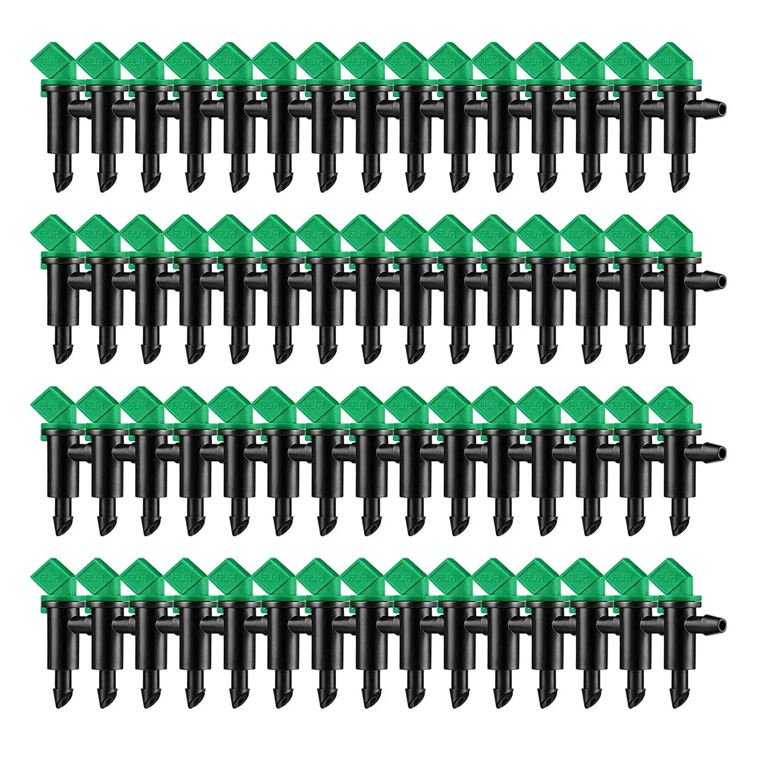 60 Pieces 4GPH Removable Drip Sprinkler Irrigation Drip Emitter Garden Flag Irrigation Dripper, for Trees and Shrubs