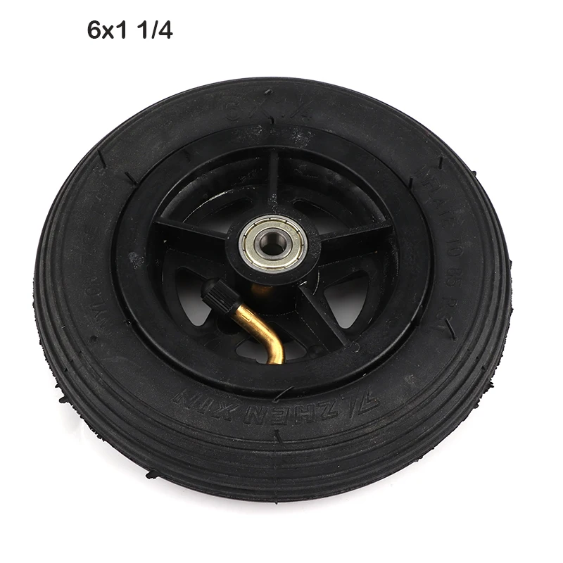 Motorcycle 6x1 1/4 tyre 150MM Scooter Inflation Wheel With Hub With Inner Tube Electric Scooter 6 Inch Pneumatic Tire