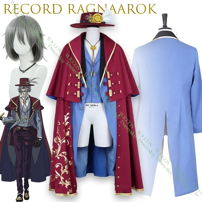 

Джек Пульпер Косплей Костюм Плащ Шляпа Синий Пользовательский Размер Records Of Ragnarok Хэллоуин Вечеринка Наряд