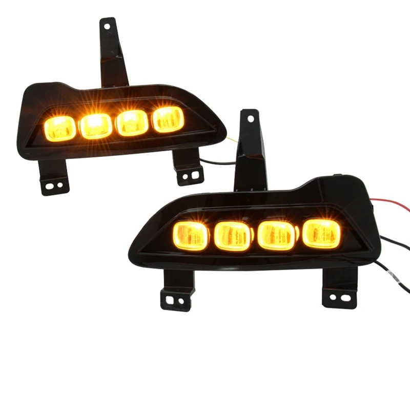 Streamer Turn Signal Car Accessories Tricolor Light Daytime Running Lights Plastic As Shown