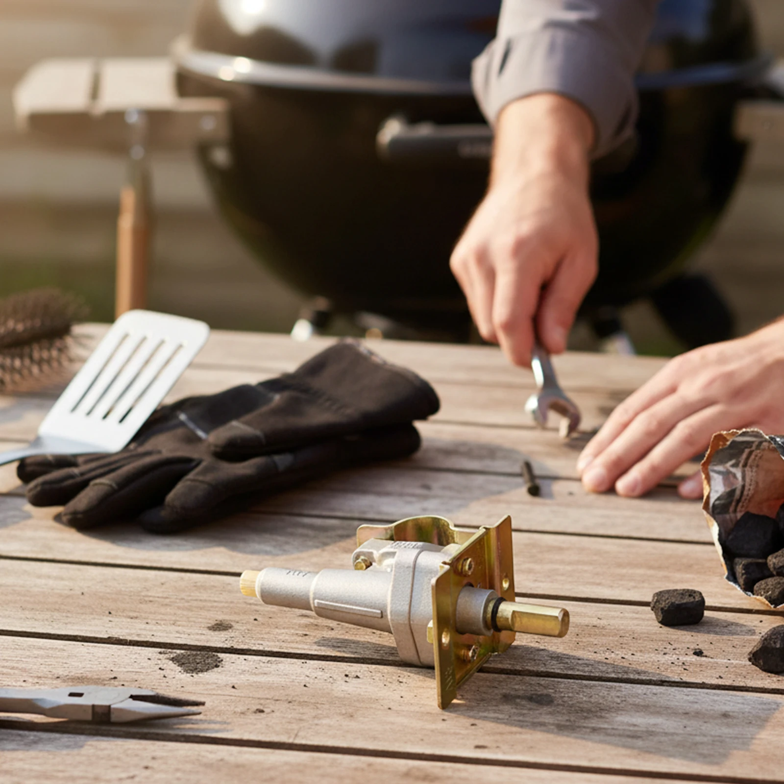 Gas Valve For Grill Barbecue Burner Control Valve Reliable Gas Valve Safety Shut-off Valve Easy To Install Valve