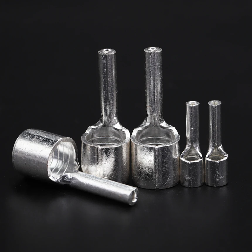 PTN 1.25/2/3.5/5.5/10/16/25/35/50 كابل سلك كهربائي نحاسي غير معزول لصق العروة موصل إبرة دبوس تجعيد محطة