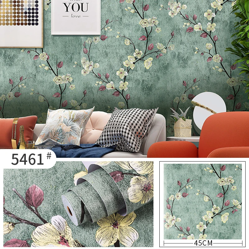 Thickened European-style Wall Stickers 3d Living Room Self-adhesive Home Decor Non-woven Wallpapers Bedroom Background Wallpaper