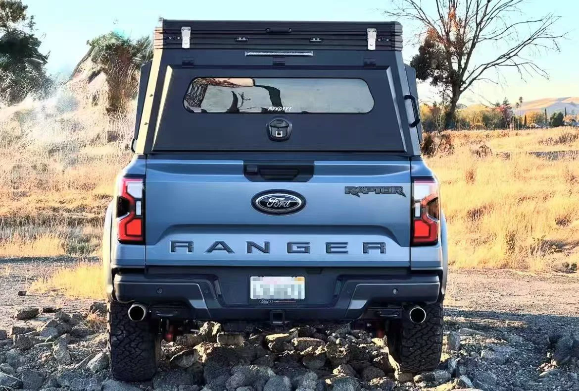 Truck Bed Topper Aluminum Truck Canopy F150 Hard Camper Shell Pickup Toyata Tacoma Camper Top With Rack for Hilux