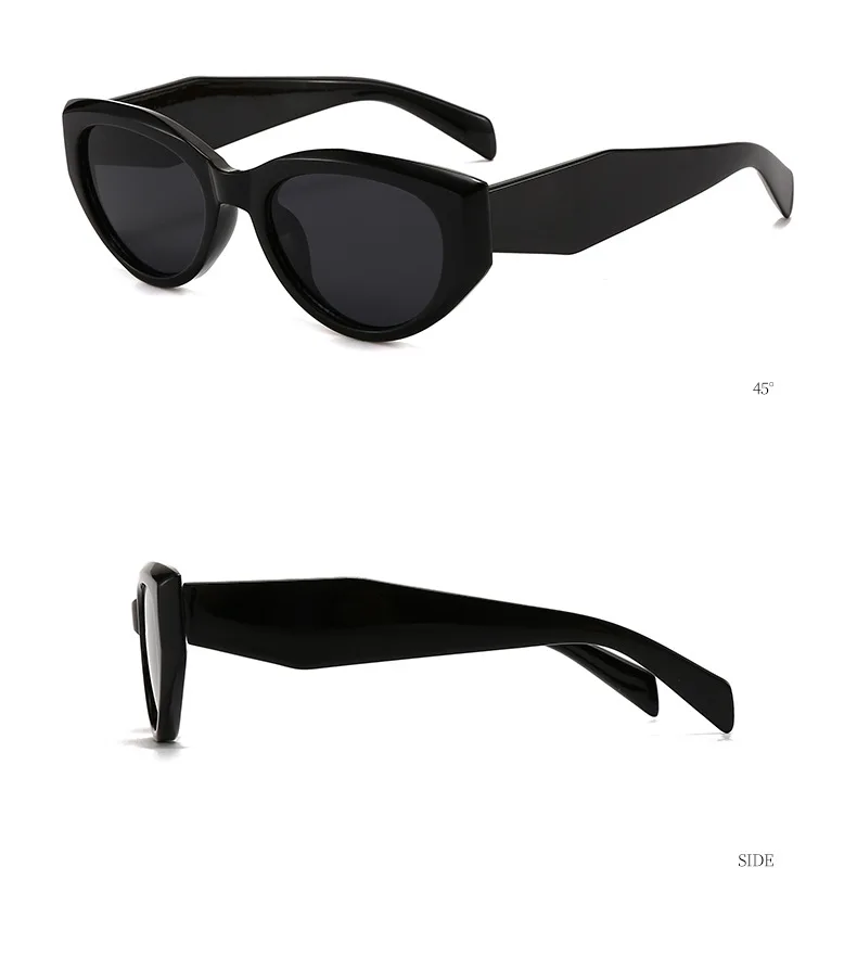 Trendy Beliebte Cat Eye Sonnenbrille Weiblich Männlich Luxus Marke Designer Brillen Outdoor Fahren Reise Schatten Unisex UV400 Lentes – Detail 14