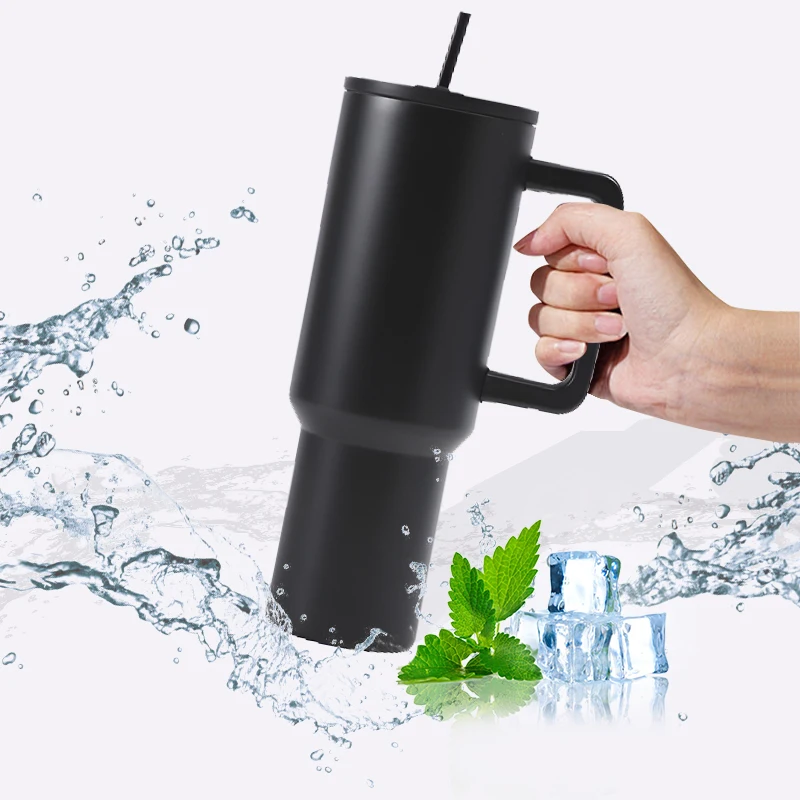 

New 40oz Water Bottle Stainless Steel Bottle Vacuum Insulated Tumbler with Lid and Straw for Water Iced Tea or Coffee Travel Mug