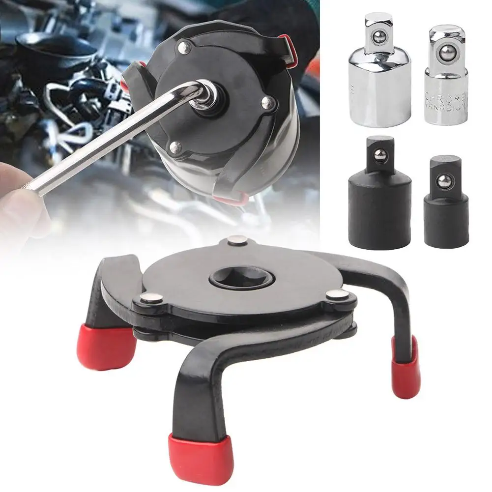 Universal 3 Jaw Oil Filter Remover Tool Cars Oil Filter Car Removal SUV Wrench Truck Accessories Tool Repair S6M6