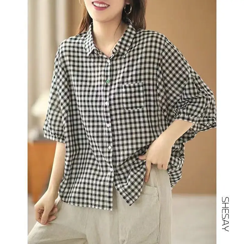 

plus Size Women's Fashionable Long Sleeve Printed Shirt Loose Outerwear Summer 2026 Comfortable Breathable Commute Style