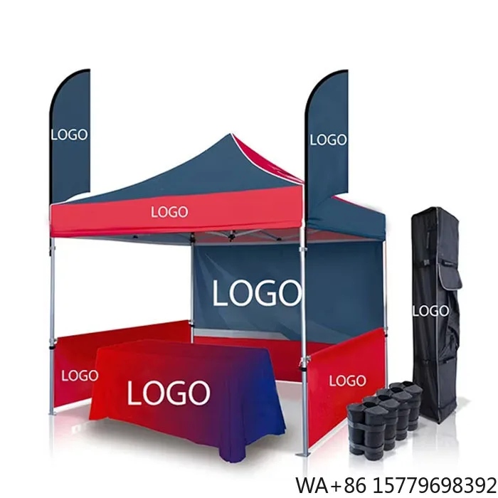 OEM&ODM Custom Size Promotional Tent with 1 Year Warranty UV-Resistant Waterproof Fabric Quick Setup for Trade Show Booth