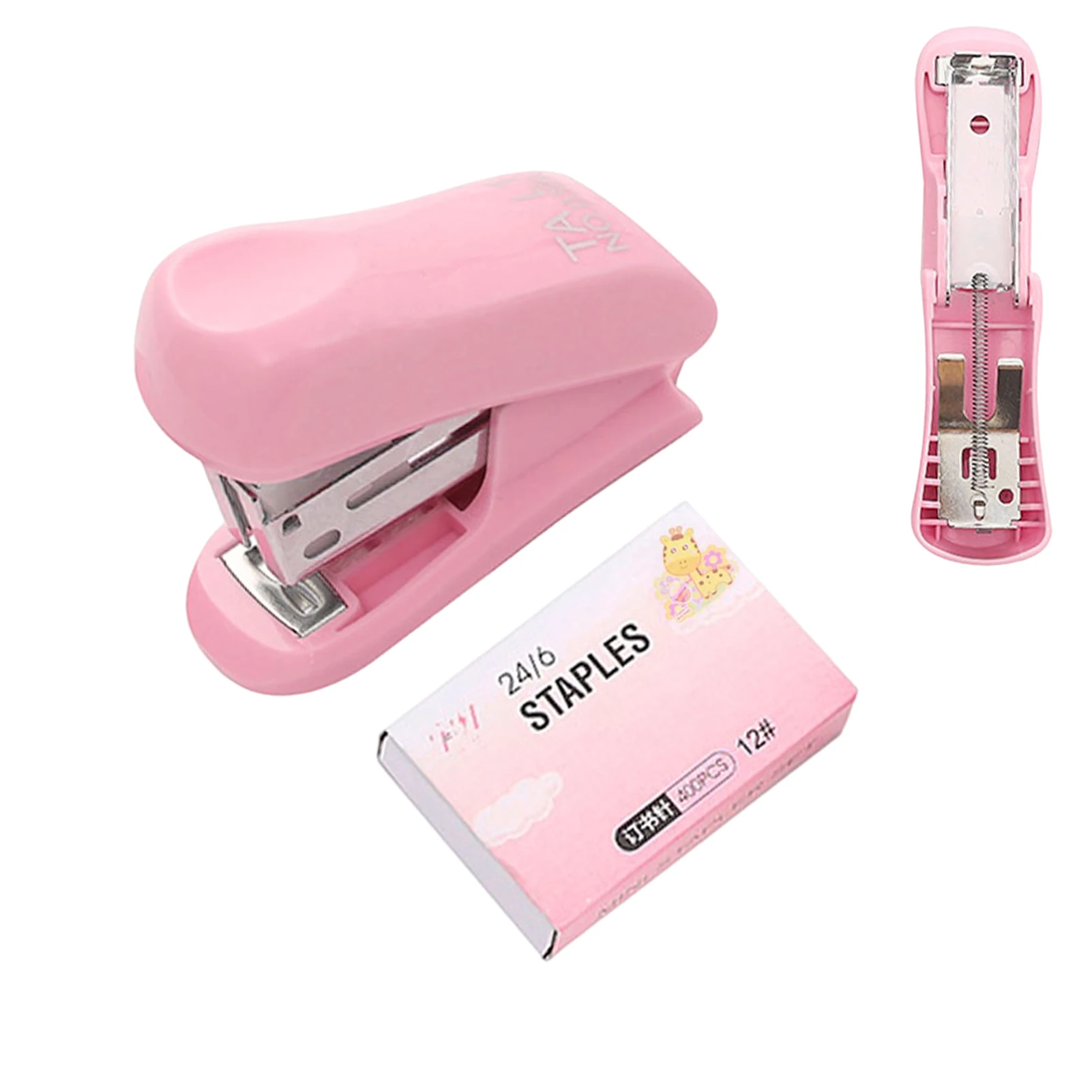 

For Kids Paper Binder Effortless School Office Mini Stapler Handheld Student 25 Sheet Capacity Practical With 400 Staples Cute