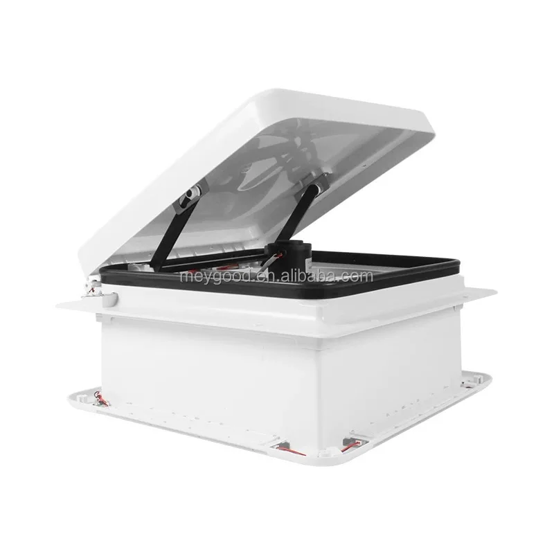 RV Electric Roof Hatch 12V DC Two-way Ventilation Camper Trailer Motorized Exhaust Fan Roof Vents