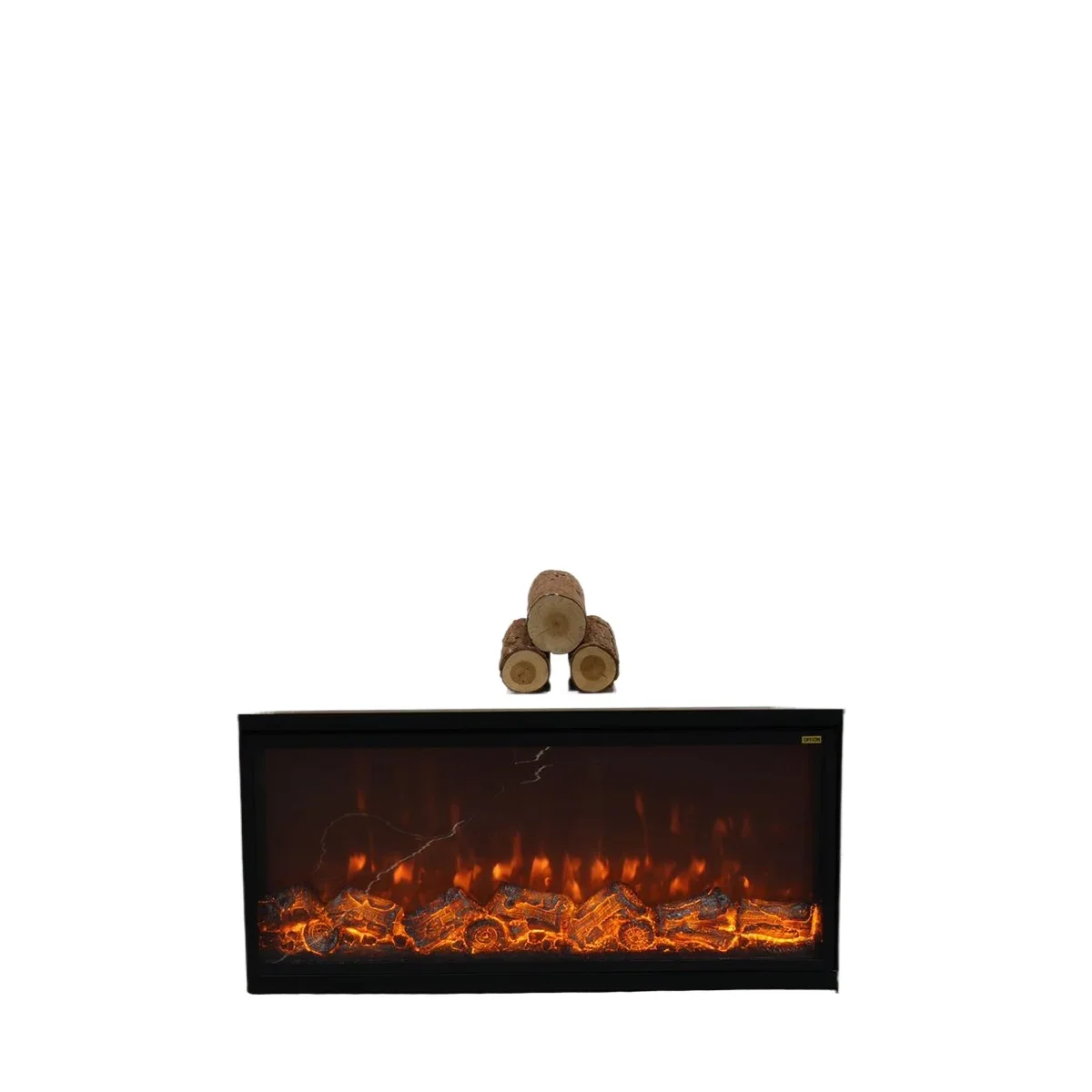 Custom Recessed Electric Fireplace Tv Stand Luxury Remote Control Fireplace Decoration Living Room 3d LED Fireplace