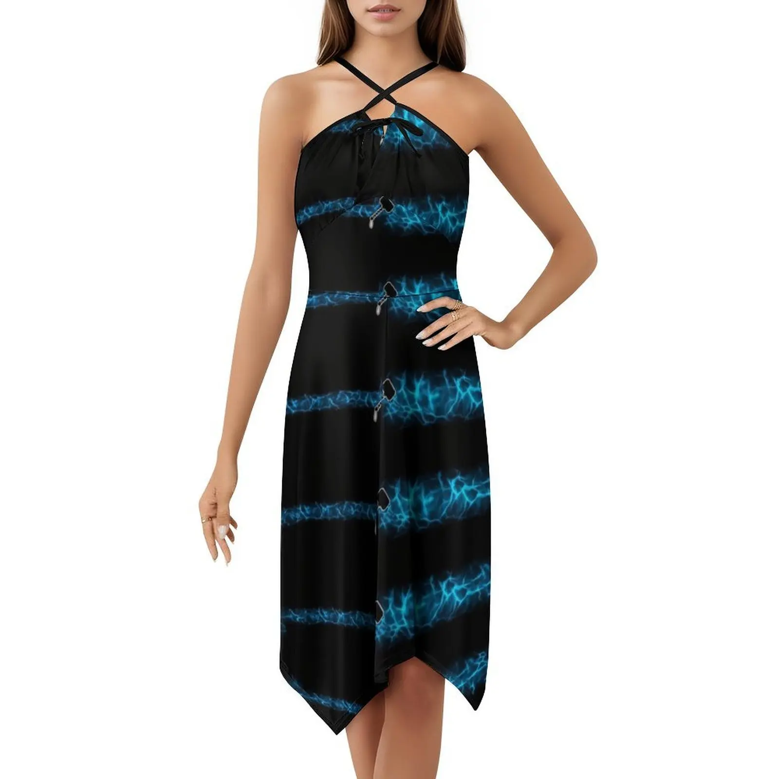 فستان مطرقة الآلهة على شكل قلب فستان أنيق للحفلات الصيفية للنساء ملابس نسائية Mjolnir #5