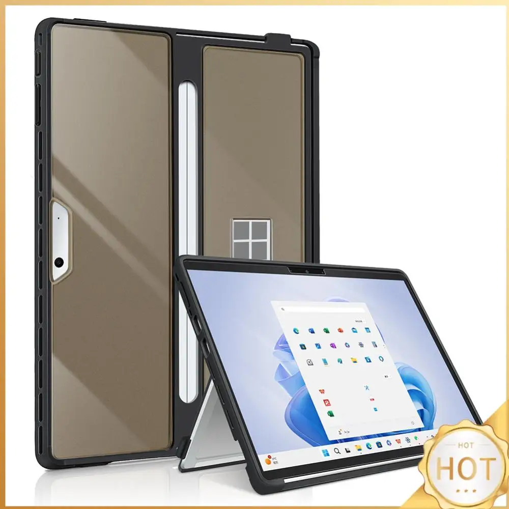 

Hard Case For Microsoft Surface Pro 11 10 9 8 13 Inch Shockproof Protective Rugged Cover Compatible with Type Cover Keyboard